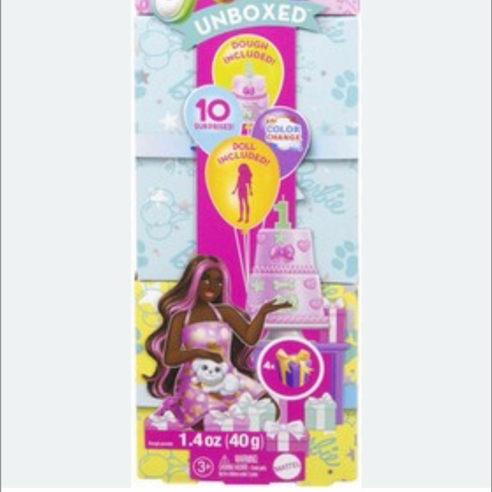 NEW Barbie Party unboxed Doll and accessories